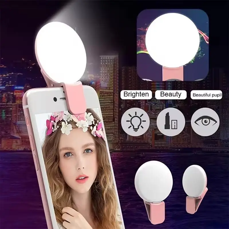 Photography Mobile Lighting - Portable Mini Selfie Ring Light LED