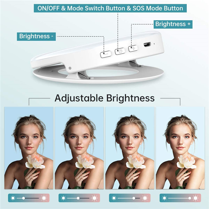 Portable LED Clip Ring Light 4 - Photography Lighting Description recension och pris