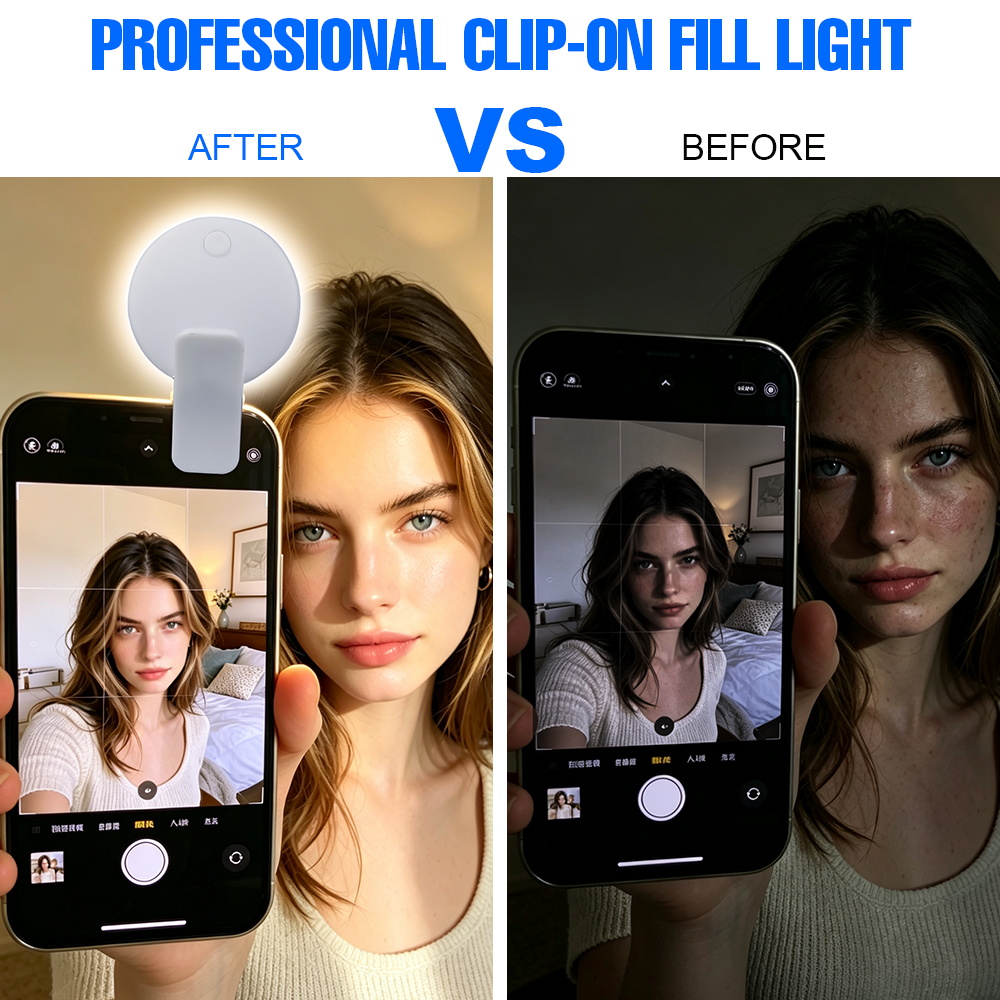Clip LED Selfie Fill Light 3 B - Photography Lighting Game recension och pris