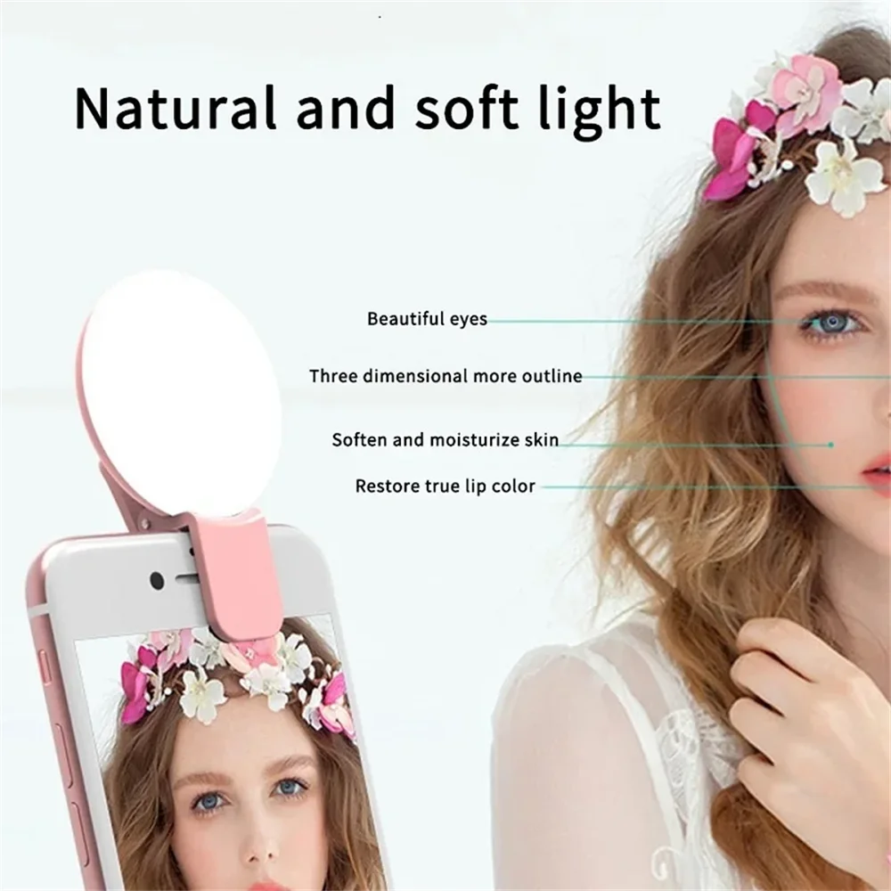 Portable Mini Selfie Ring Ligh - Photography Mobile Lighting recension och pris