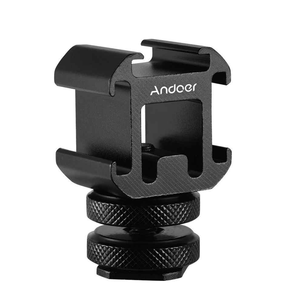 Andoer 3 Cold Shoe Mount Adapt - Photography Lighting Description recension och pris