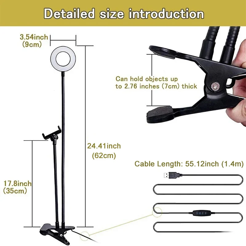 Universal Flexible Mobile Phon - Photography Lighting Description recension och pris