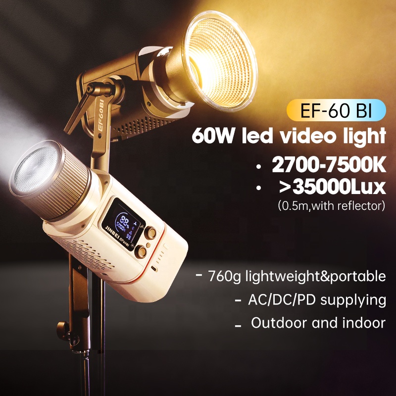JINBEI EF-60BI 60w Photography - Photography Lighting Handheld recension och pris