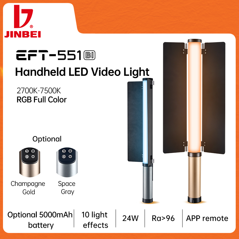 JINBEI EFT551 2700k-7500k  BI- - Photography Lighting Handheld recension och pris